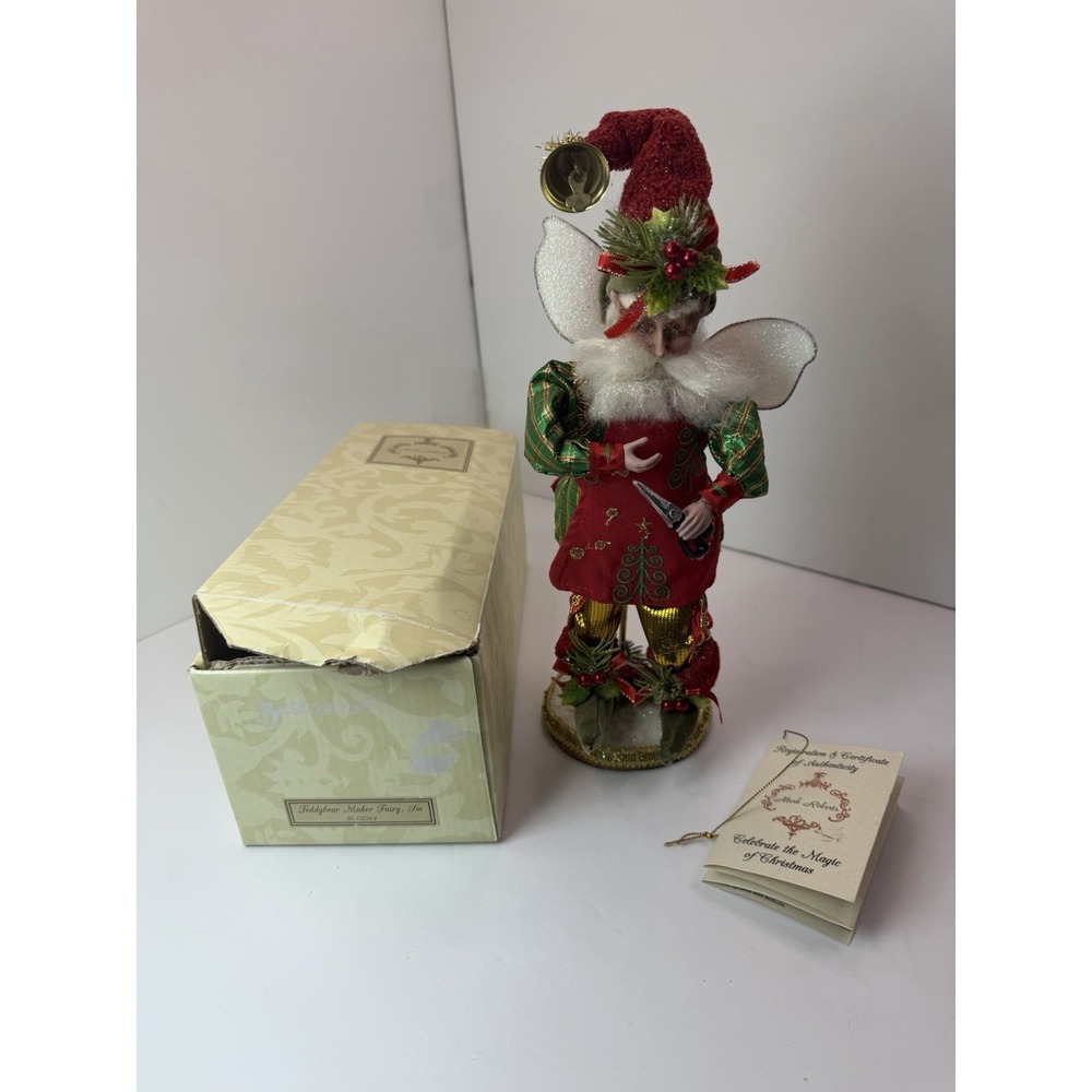 Mark Roberts Teddy Bear Maker Fairy Small Limited Edition 51-02364 W/ Base